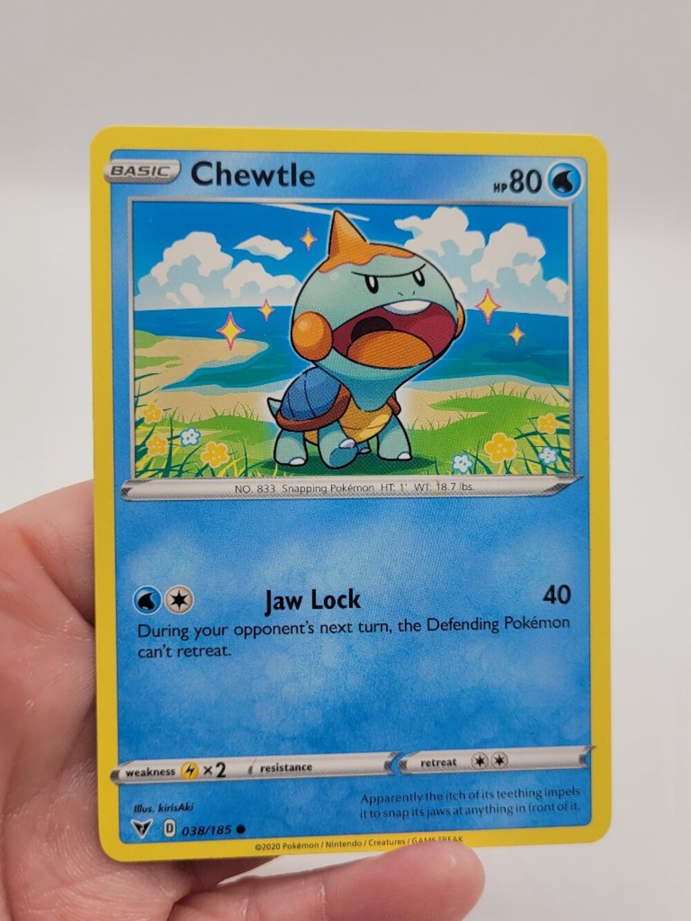 2020 Pokémon TCG Chewtle Vivid Voltage 38/185 Common NM